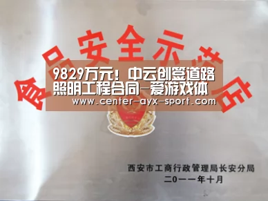 9829万元!中云创签道路照明工程合同-爱游戏体育(图2) 爱游戏